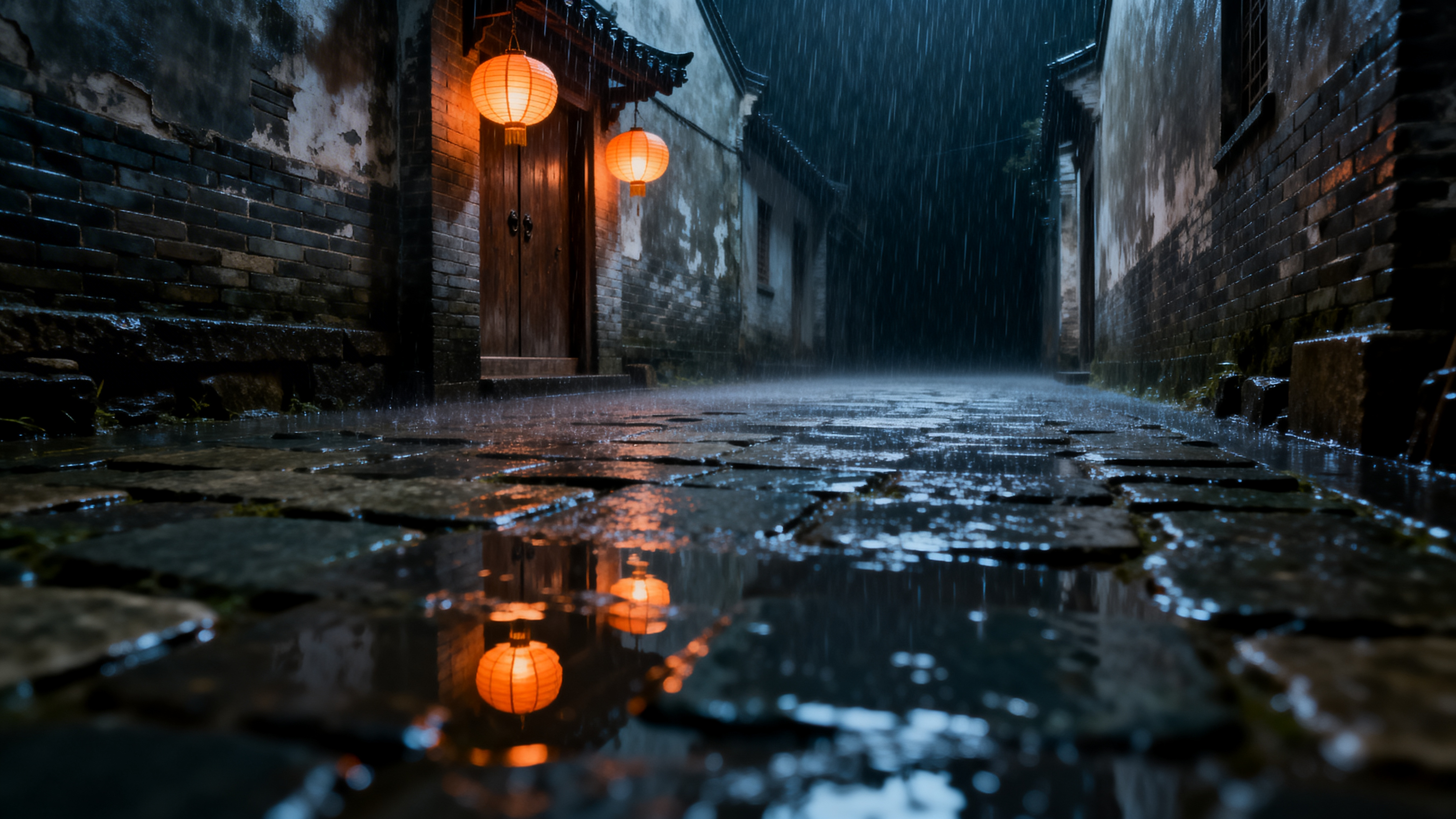雨夜死巷 · 鸟瞰