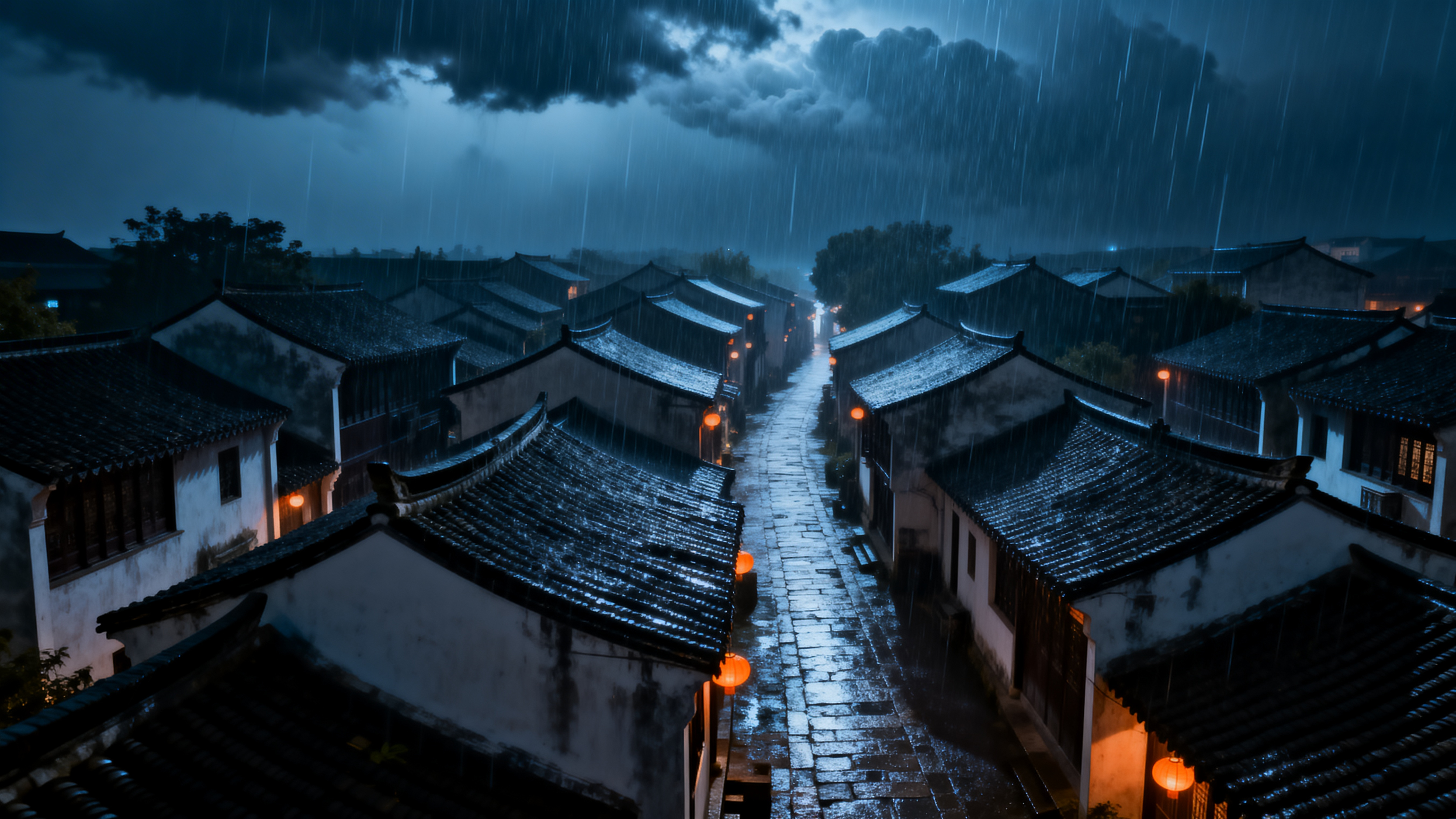 小镇全景